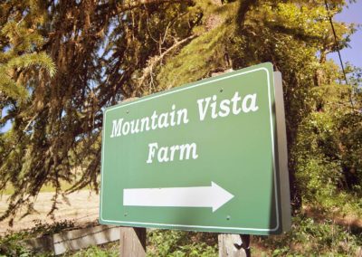 Mountain Vista Farm sign