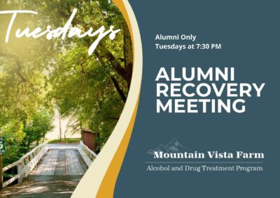 Alumni Recovery Meeting Tuesdays at 7:30 PM